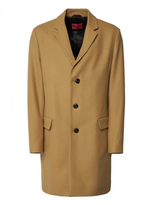 Obrázek produktu HUGO Vlněný kabát 50569210 Béžová Slim Fit