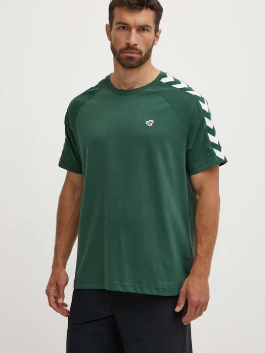 Obrázek produktu Hummel tričko pánské bavlněné Archive Loose zelená