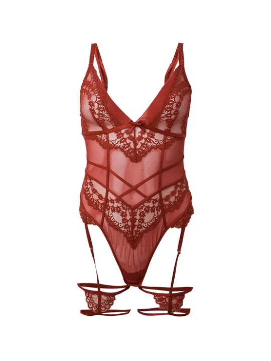 Obrázek produktu Hunkemöller Body 'Krystle' rubínově červená