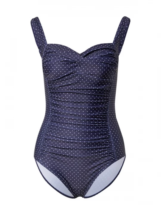 Obrázek produktu Hunkemöller Plavky 'Ocean Bloom' námořnická modř / bílá