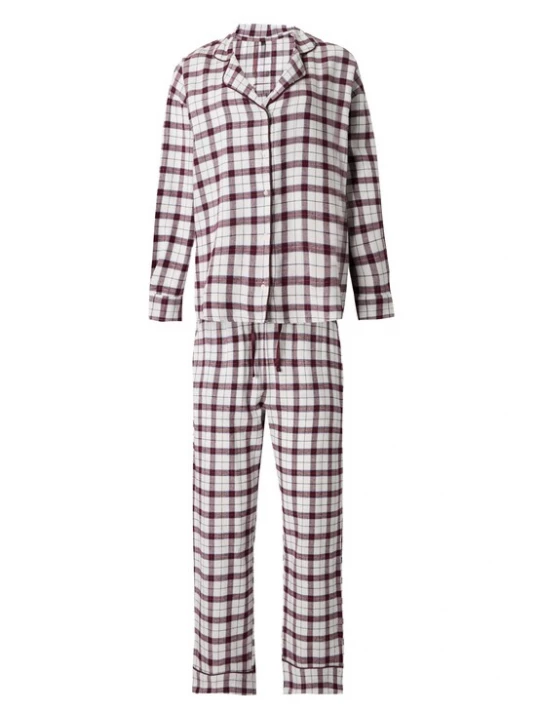Obrázek produktu Hunkemöller Pyžamo modrá / bordó / černá / bílá
