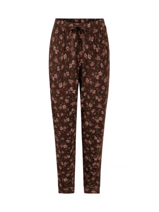 Obrázek produktu Hunkemöller Pyžamové kalhoty krémová / hnědá / olivová / růže