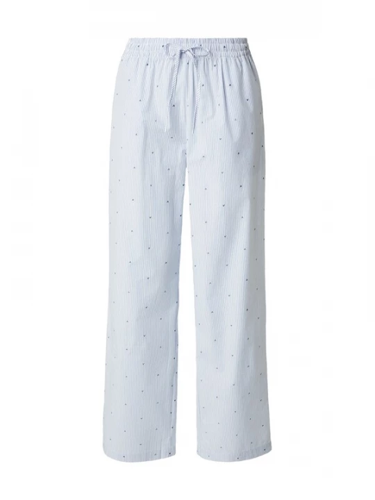 Obrázek produktu Hunkemöller Pyžamové kalhoty námořnická modř / světlemodrá / bílá