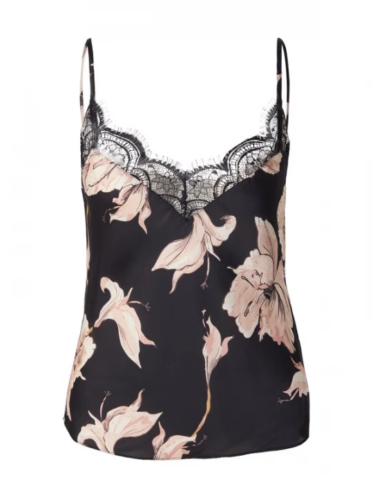 Obrázek produktu Hunkemöller Tričko na spaní kari / meruňková / růže / černá