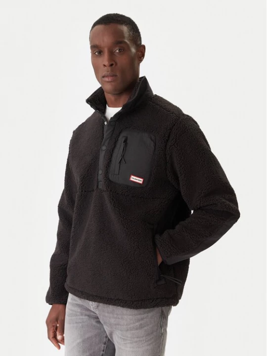 Obrázek produktu Hunter Fleecová mikina Athol HARM0017252 Černá Regular Fit