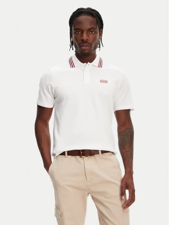 Obrázek produktu Hunter Polokošile Noris SS HARM0037242 Bílá Regular Fit