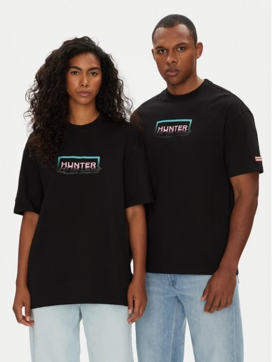 Obrázek produktu Hunter T-Shirt Abele UNISEX HARU0007251 Černá Regular Fit