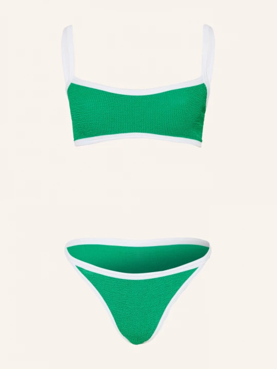 Obrázek produktu Hunza G Bikiny S Korzetem Tyler zelená / bílá