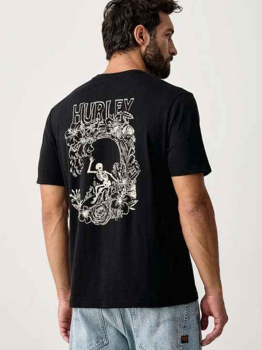 Obrázek produktu Hurley tričko pánské bavlněné Printing Press Species černá