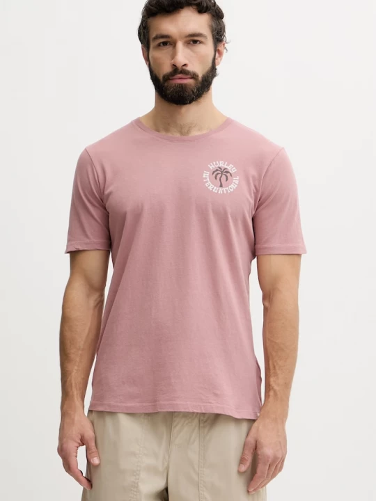 Obrázek produktu Hurley tričko pánské bavlněné růžová