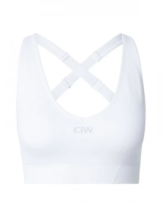 Obrázek produktu ICANIWILL Sportovní podprsenka světle šedá / bílá