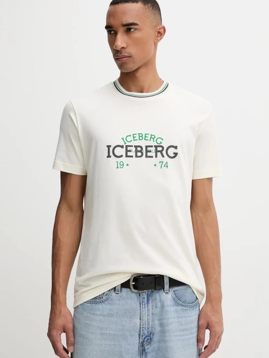Obrázek produktu Iceberg Bavlněné tričko Iceberg béžová