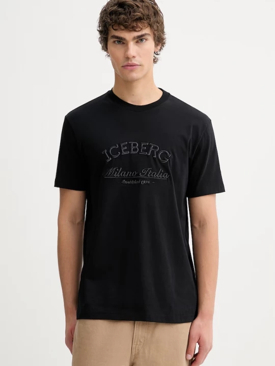 Obrázek produktu Iceberg Bavlněné tričko černá