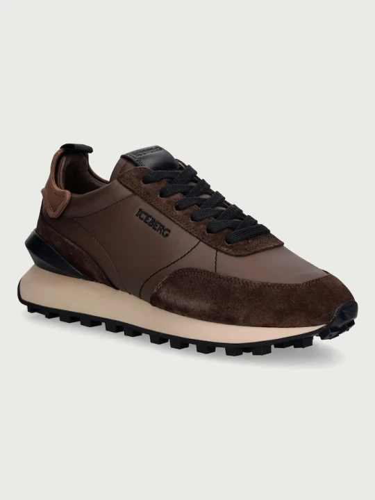 Obrázek produktu Iceberg Hyper sneakers boty pánské kožené hnědá