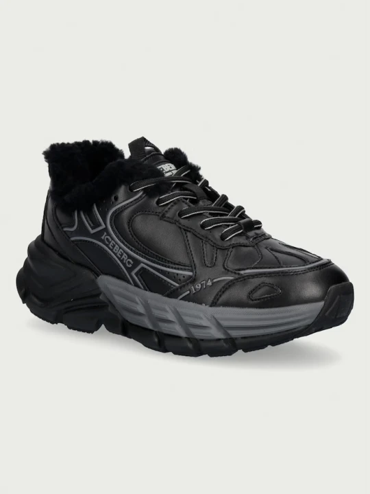 Obrázek produktu Iceberg ICB ONE sneakers boty dámské kožené černá