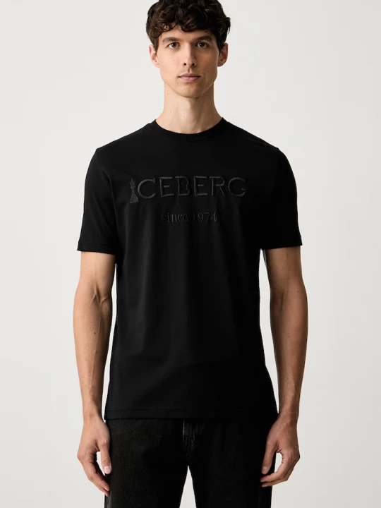 Obrázek produktu Iceberg tričko pánské bavlněné černá