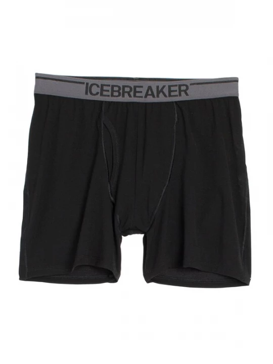 Obrázek produktu ICEBREAKER Boxerky 'M Anatomica Boxers wFly' černá