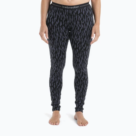 Obrázek produktu Icebreaker dámské termokalhoty Merino 260 Vertex Leggings Glacial Camo graphite / black / j