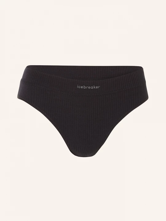 Obrázek produktu Icebreaker Kalhotky Panty Mer Rib Lotus Z Merino Vlny černá