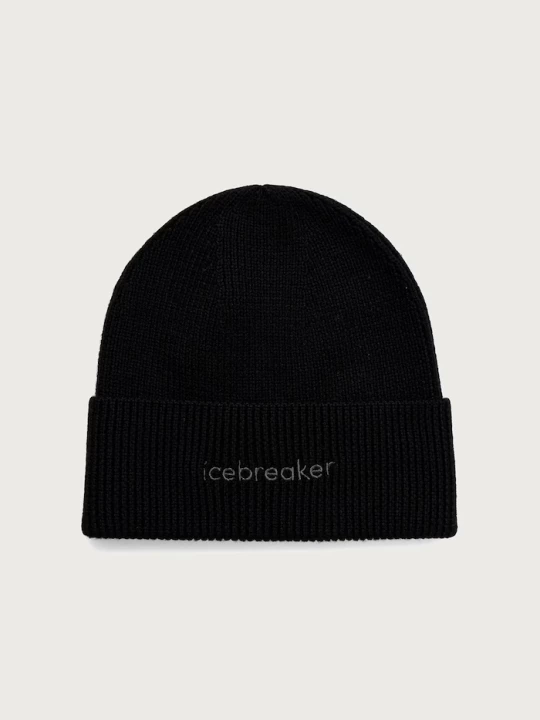 Obrázek produktu Icebreaker pletená čepice z merino vlny Merino All Day černá