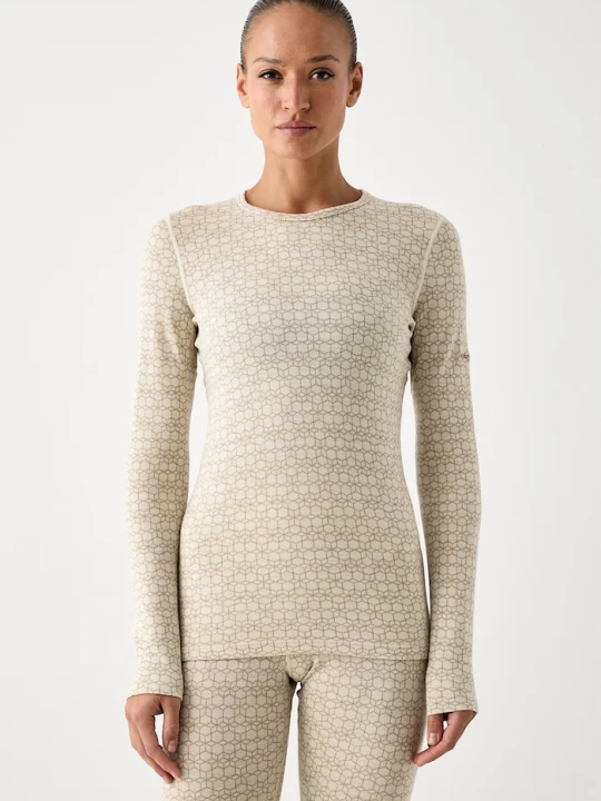 Obrázek produktu Icebreaker termo tričko s dlouhým rukávem dámské z merino vlny Merino 260 Oasis béžová