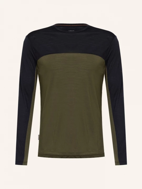 Obrázek produktu Icebreaker Tričko S Dlouhým Rukávem 125 Cool-Lite™ Sphere S Merino Vlnou khaki / černá