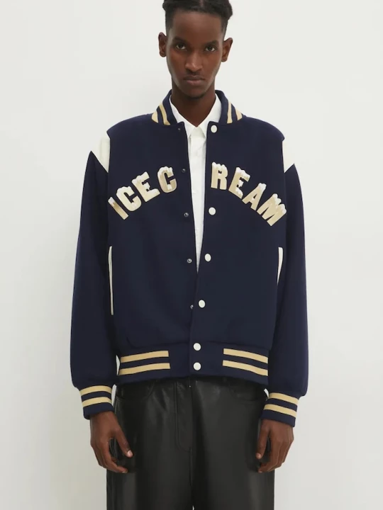 Obrázek produktu Icecream Bomber bunda ICECREAM Drippy Varsity Jacket námořnická modř
