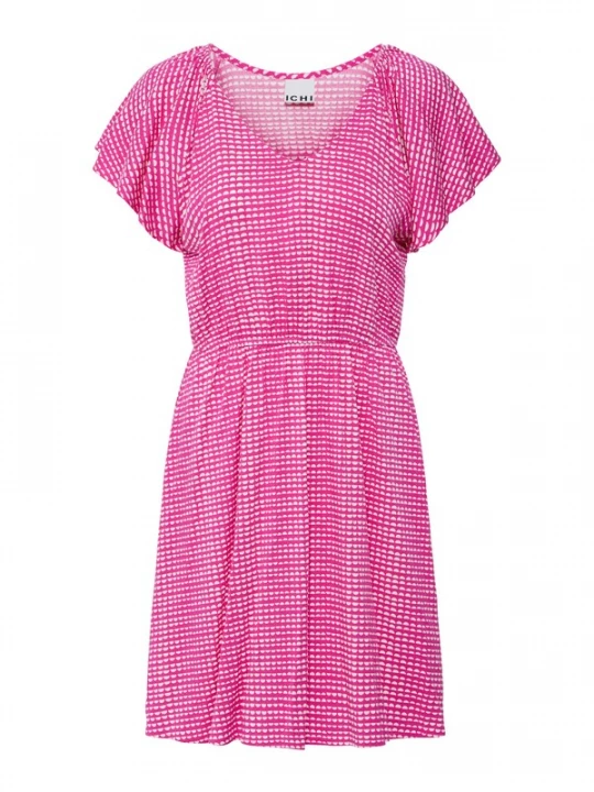 Obrázek produktu ICHI Letní šaty 'IHAYA' pink / bílá