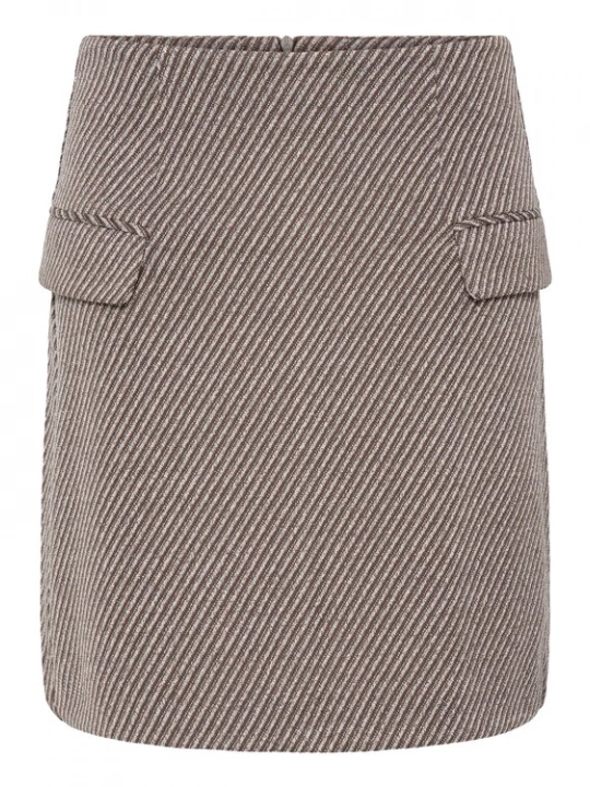 Obrázek produktu ICHI Sukně 'KATE ' hnědá / offwhite