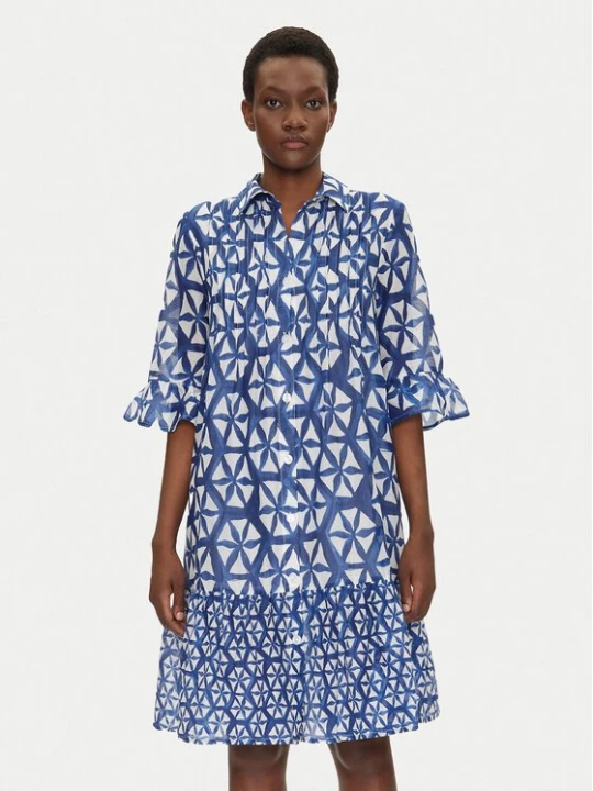 Obrázek produktu Iconique Košilové šaty IC25-087 Modrá Relaxed Fit