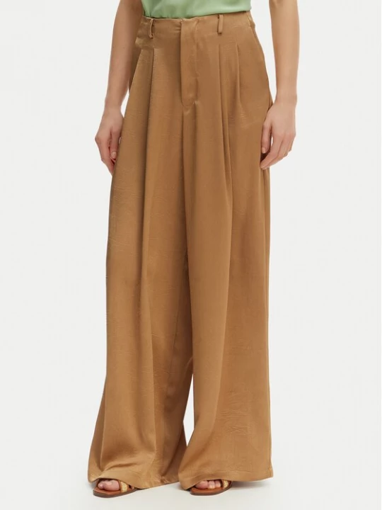 Obrázek produktu Iconique Palazzo kalhoty Harper IC26-014 Světle hnědá Wide Leg