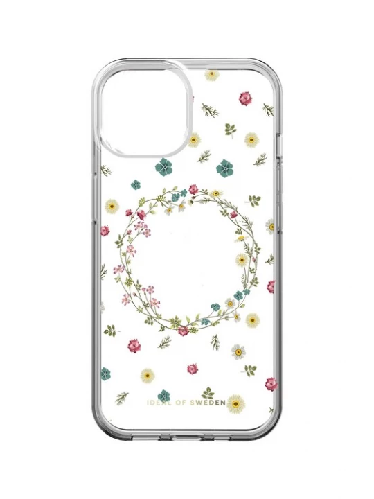 Obrázek produktu iDeal of Sweden Pouzdro na smartphone 'iPhone 13 / 14 / 15 / 16E' žlutá / olivová / jedle / průhledná