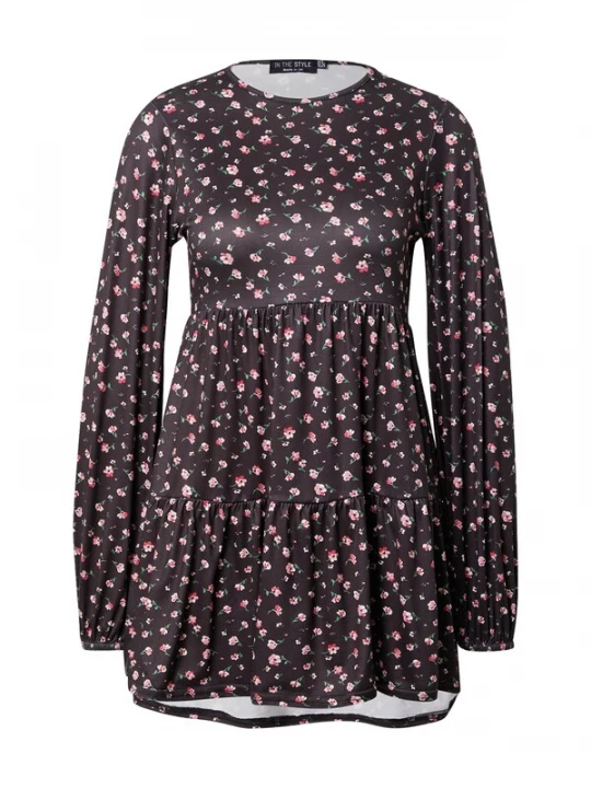 Obrázek produktu In The Style Šaty mátová / pink / růžová / černá / bílá