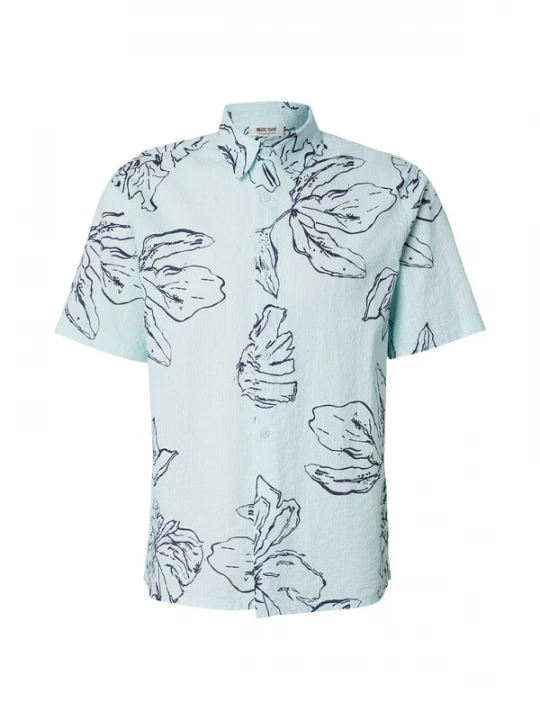 Obrázek produktu INDICODE JEANS Košile 'INGarden' aqua modrá / tmavě modrá