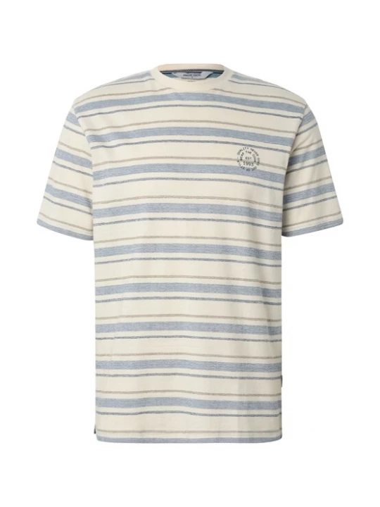 Obrázek produktu INDICODE JEANS Tričko 'Eron' režná / chladná modrá / hnědá