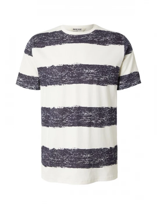 Obrázek produktu INDICODE JEANS Tričko 'Paint' modrý melír / bílá