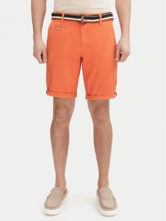 Obrázek produktu INDICODE Šortky z materiálu Royce 70-039 Oranžová Slim Fit