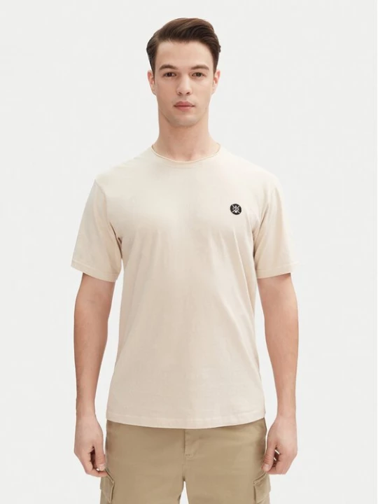 Obrázek produktu INDICODE T-Shirt Carlsin 41-121 Béžová Regular Fit