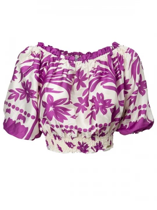 Obrázek produktu Influencer Top orchidej / barva bílé vlny