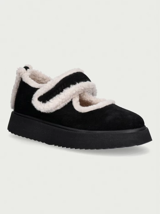 Obrázek produktu Inuikii baleríny semišové Shearling M.J. černá