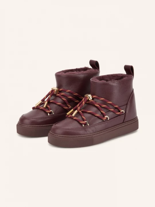 Obrázek produktu Inuikii Boots Full Leather Gloss tmavě červená / zlatá