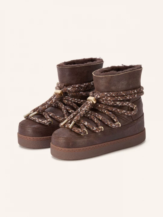 Obrázek produktu Inuikii Boots Vintage tmavě hnědá / zlatá