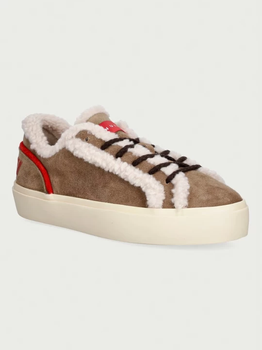 Obrázek produktu Inuikii Lila Shearling Lace Up sneakers boty dámské semišové béžová