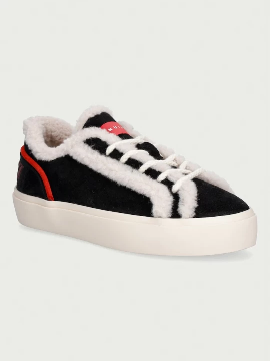 Obrázek produktu Inuikii Lila Shearling Lace Up sneakers boty dámské semišové černá