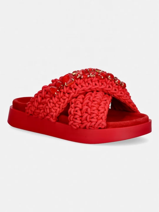 Obrázek produktu Inuikii pantofle dámské Woven Stones červená