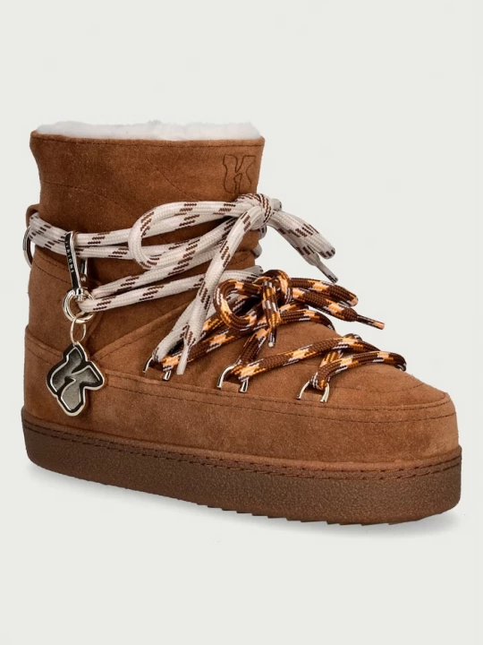 Obrázek produktu Inuikii Quilted Suede sběhule dámské semišové hnědá