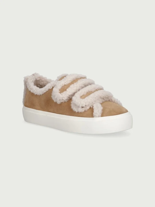 Obrázek produktu Inuikii SHEARLING LOW VELCRO sneakers boty dětské semišové béžová