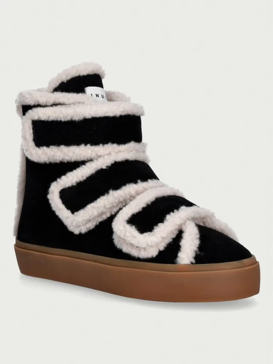 Obrázek produktu Inuikii Shearling Velcro High sneakers boty dámské semišové černá