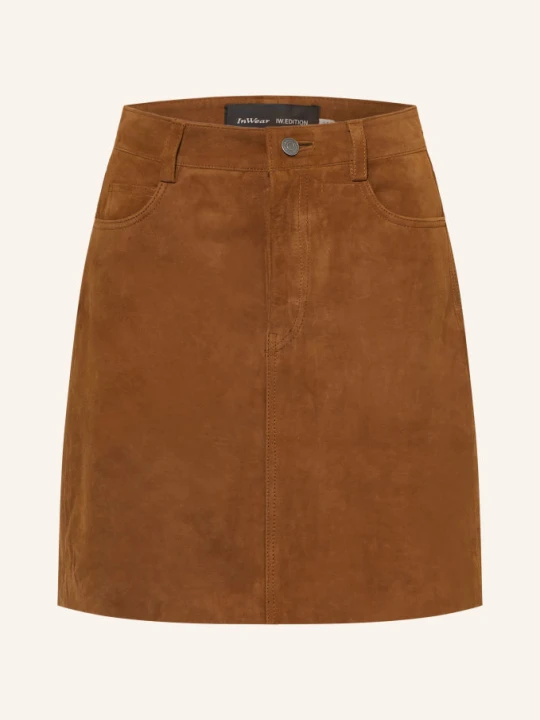 Obrázek produktu Inwear Kožená Sukně Helkiiw koňaková