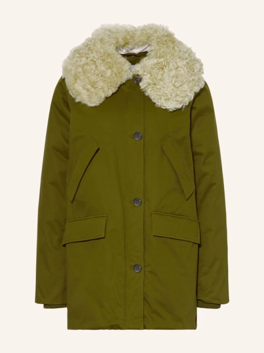 Obrázek produktu Iq Studio Parka S Odnímatelným Límcem olivová / bílá